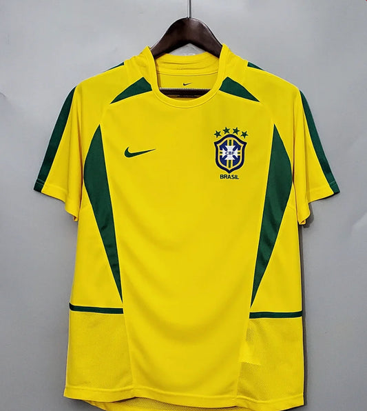 2002 Retro Brazil Soccer Jersey Home